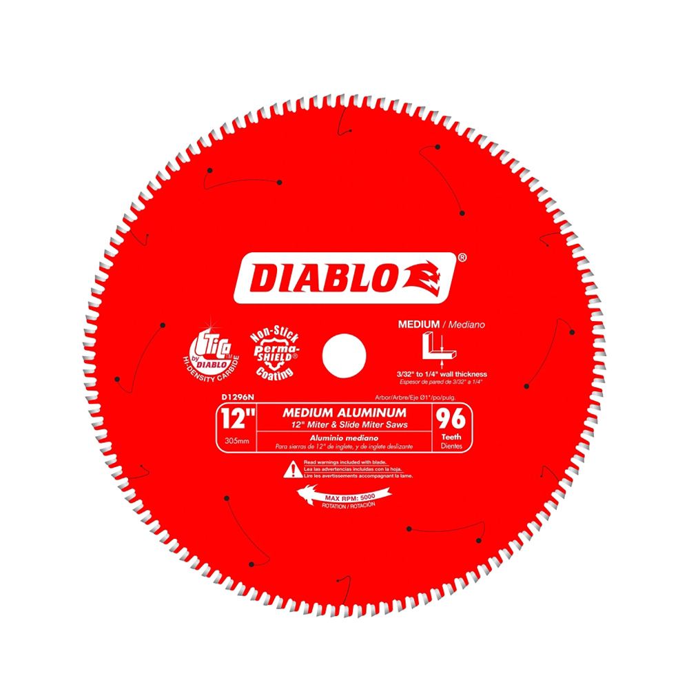 Diablo 96 Tooth Circular Saw Blade 12 In