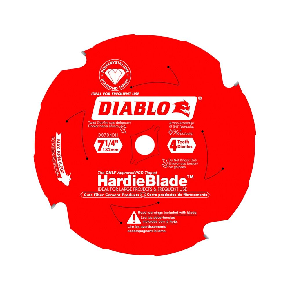 Diablo FiberCement Board Blade 7 1/4 In