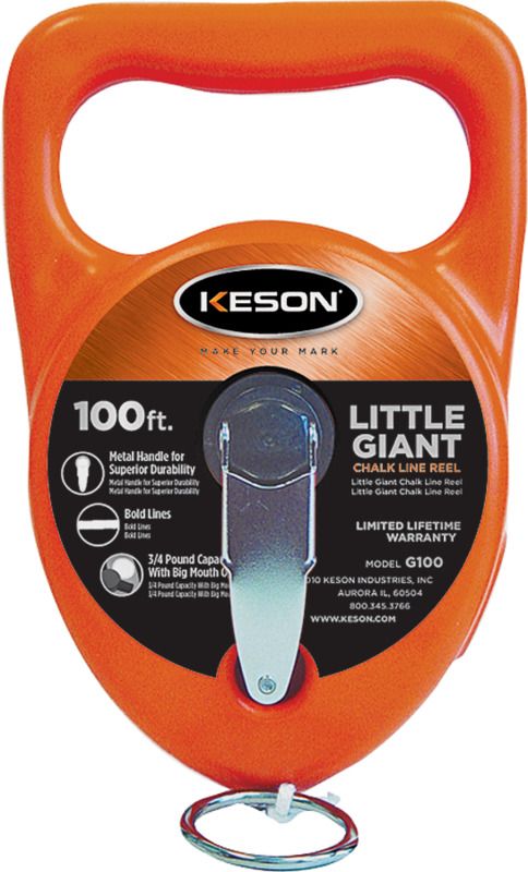 Keson Little Giant Chalk Line Reel 100 Ft G100