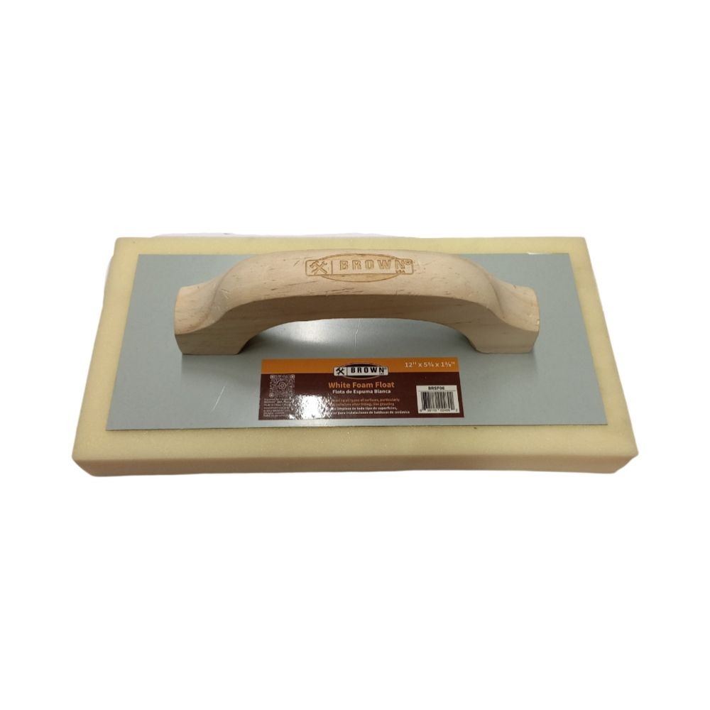White Foam Float Trowel 12x5-3