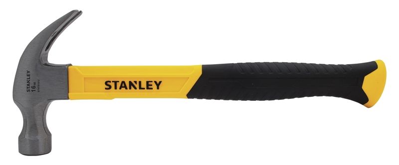 Stanley Fiberglass Handle Claw Hammer 16 Oz