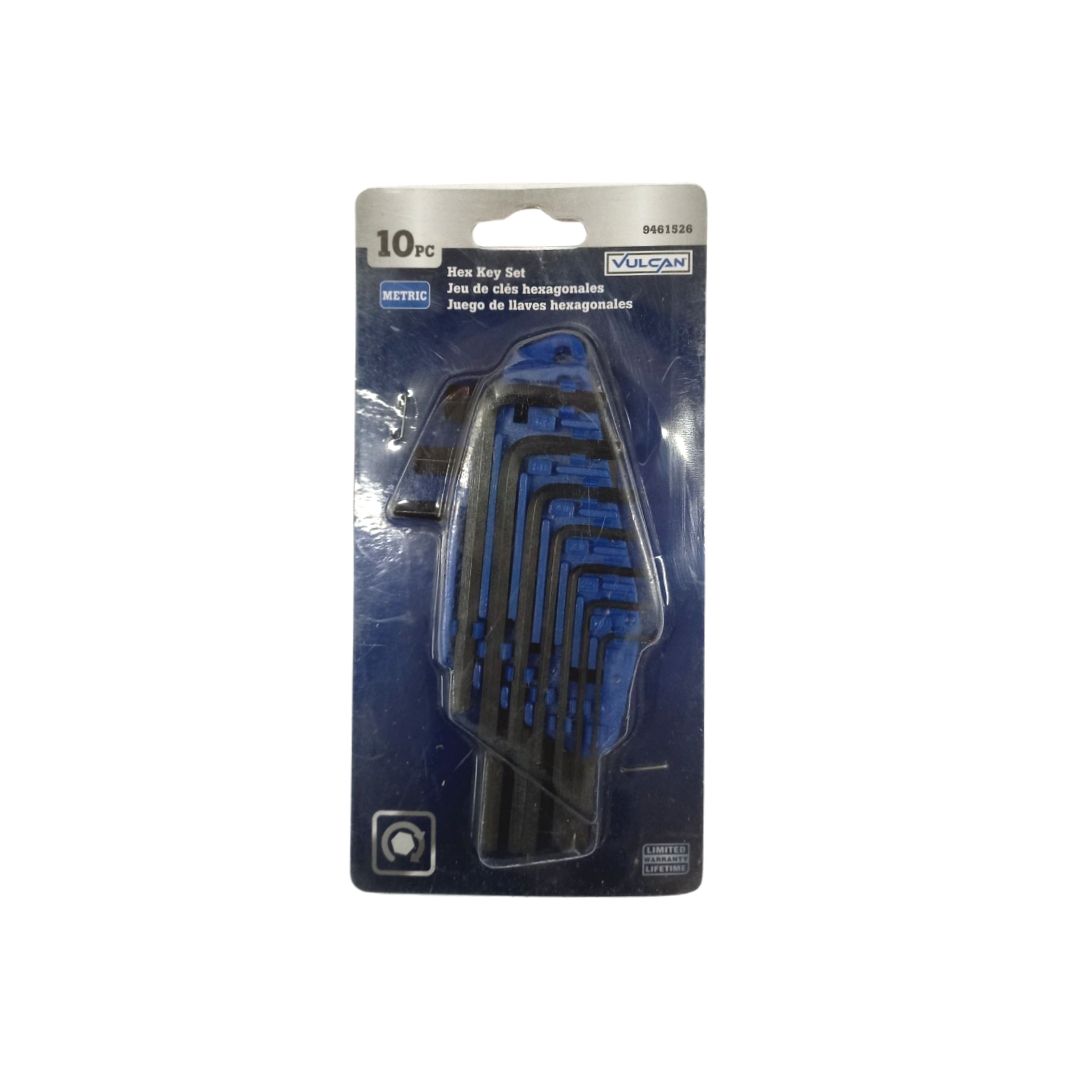Vulcan Metric Hex Key Set 10 Piece