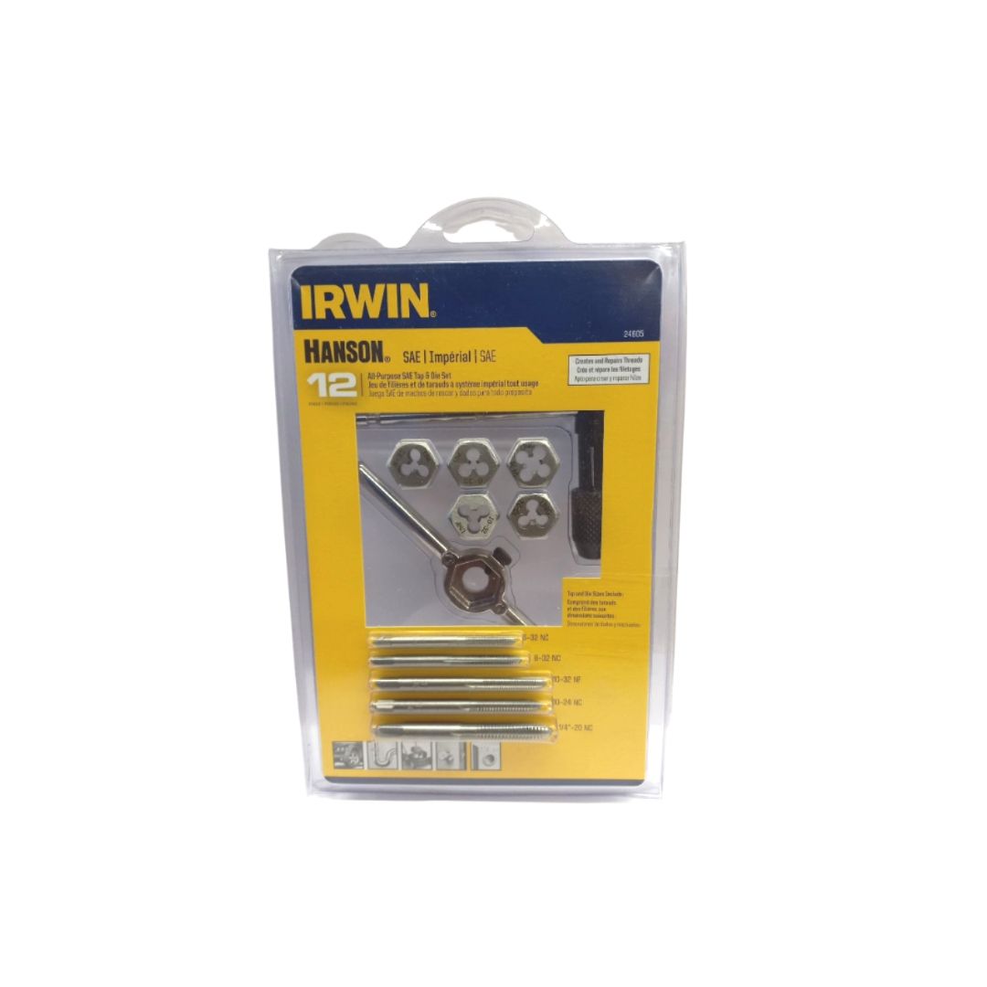 Unc/Unf Tap And Die Set 12 Piece