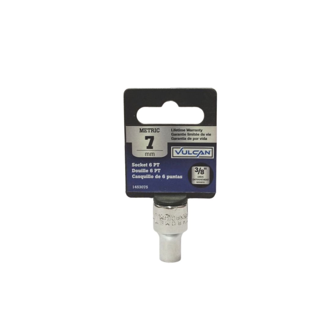 Vulcan 3/8 Drive 6 Pt Socket 7 Mm