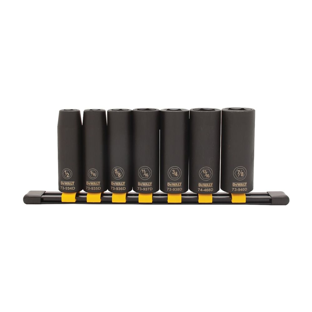 SOCKET IMP SET 1/2 7PC SAE DEW