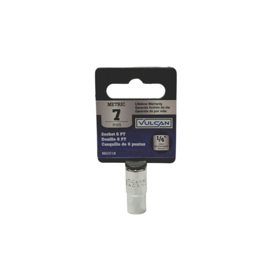 Vulcan 1/4 Drive 6 Pt Socket 7 Mm