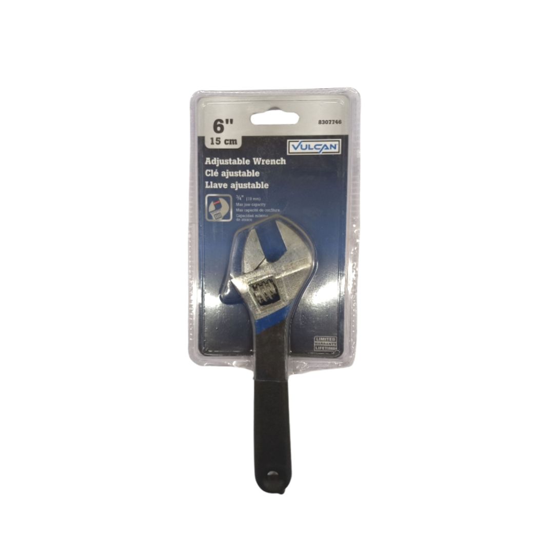 Adjustable Spanner With Rubber Grip 6 In