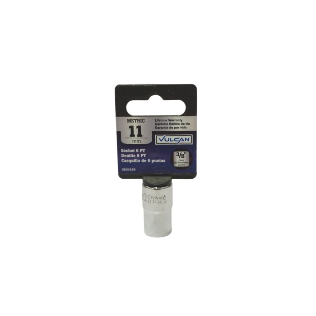 Vulcan 3/8 Drive 6 Pt Socket 11 Mm
