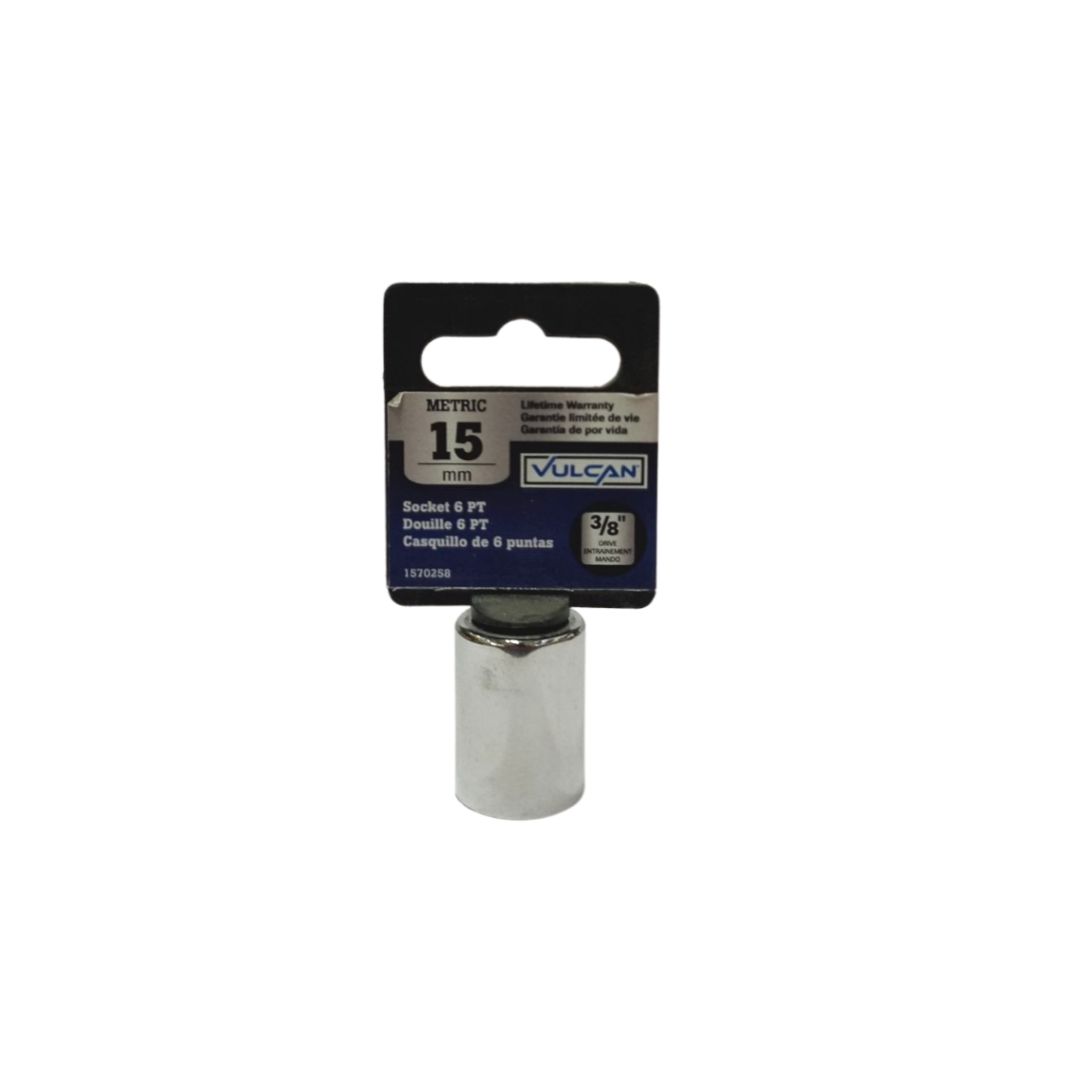 Vulcan 3/8 Drive 6 Pt Socket 15 Mm