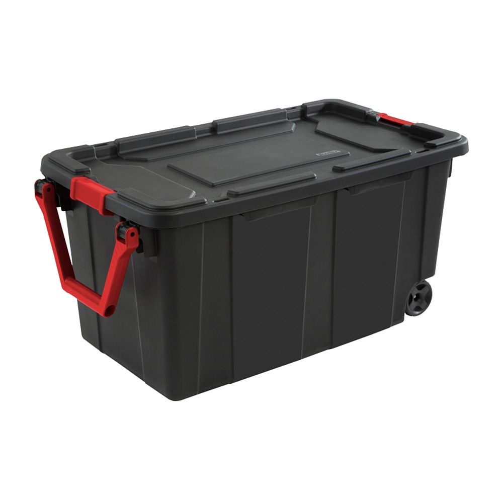 Sterilite Storage Wheeled Tote Box 40 Qt