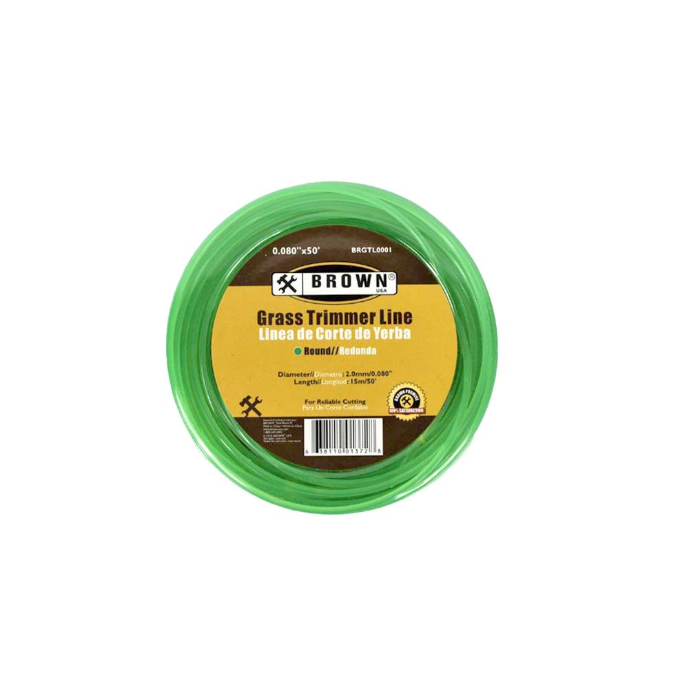 Brown Trimmer Line 0.08 In X 50 Ft