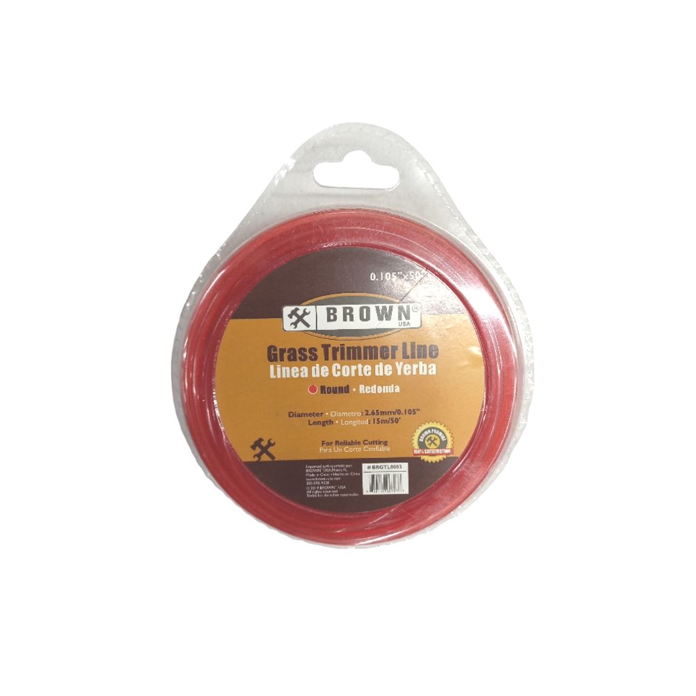 Brown Trimmer Line 0.105 In X 50 Ft