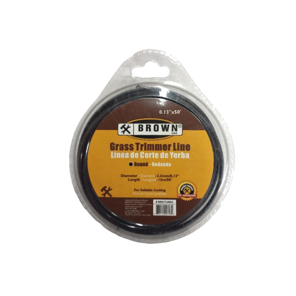 Brown Trimmer Line 0.130 In X 50 Ft