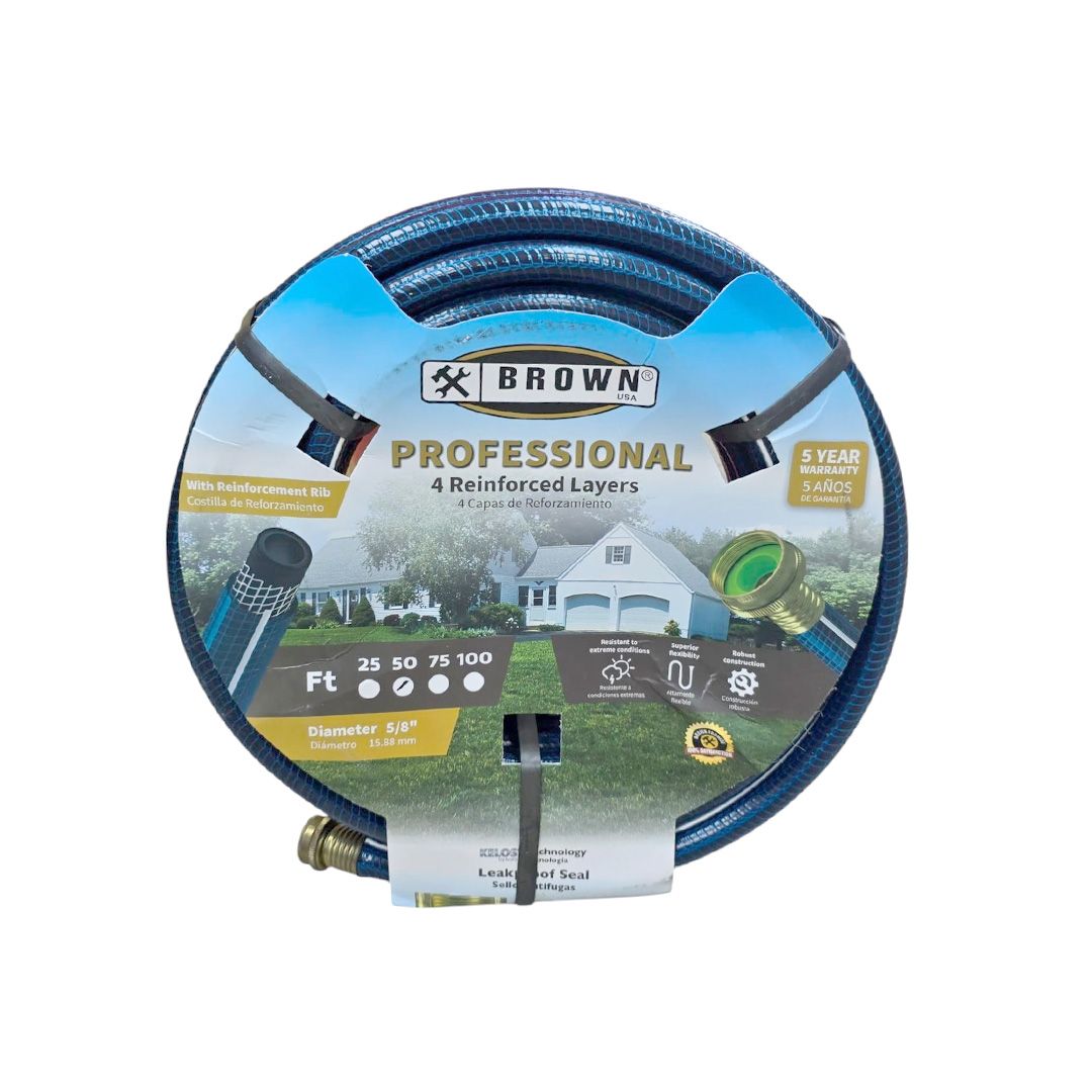 Brown Garden Hose 5-8 In X 50 Ft 4p