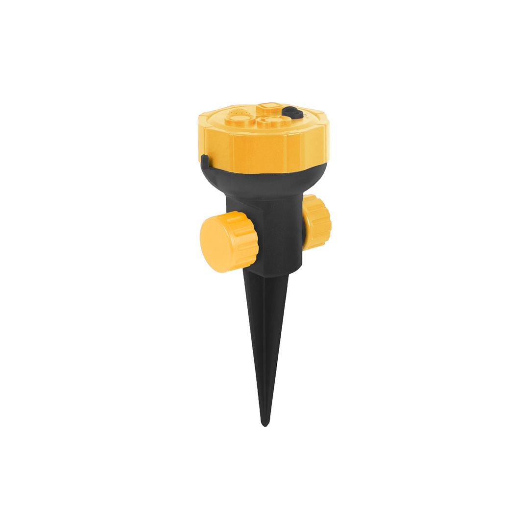 Landscapers Select Sprinkler 5-Ptrn W-Spike  Yellow 1 9403