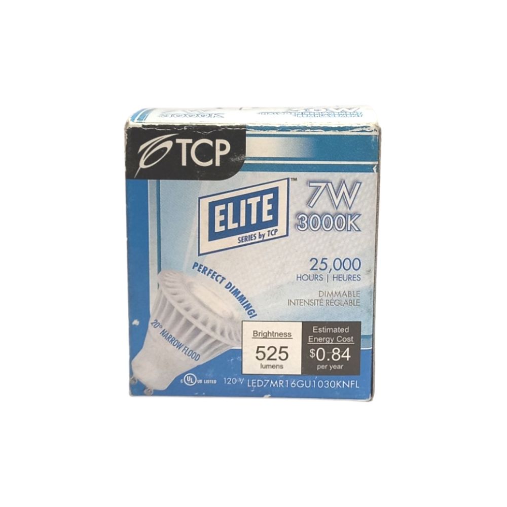 7W 30K Mr16 Gu10 Led Narrow Flood Lamp