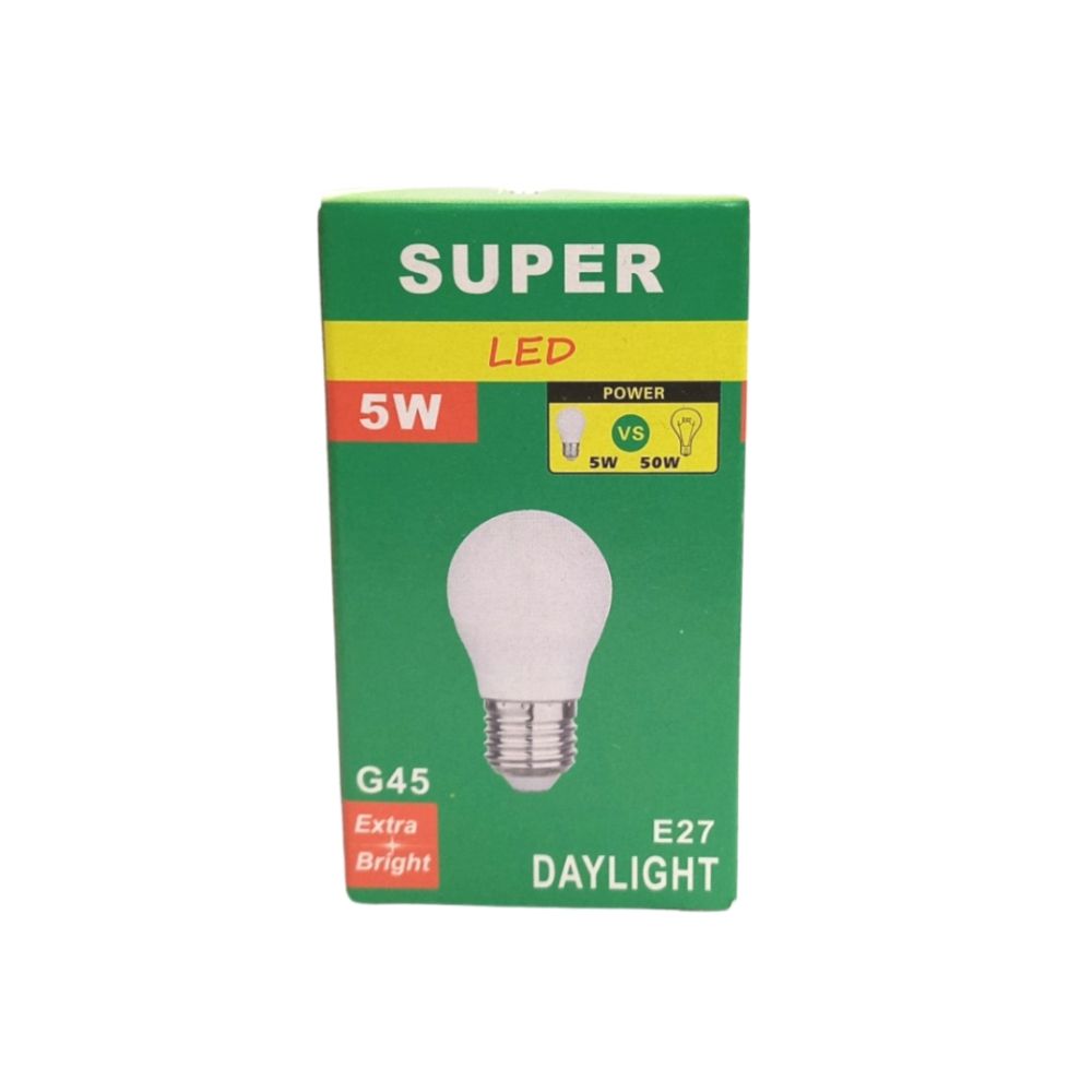 5W 64K E27 C37 Led Candle Light Bulb