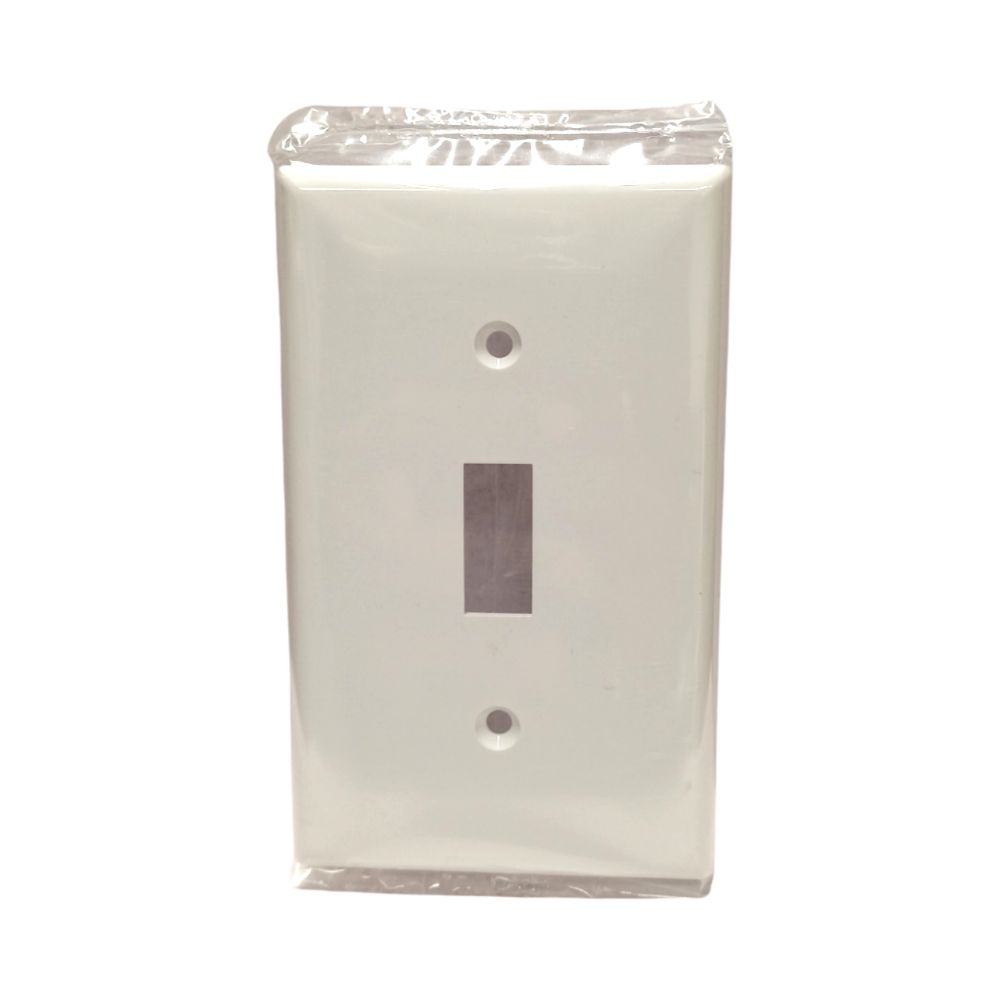 1G Toggle Switch Plate Wht