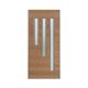 Mahogany Modern Vertical 3L Door 36 In X 80 In