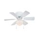  Boston Harbor Ceiling Fan 30 In 3-Speed Wht