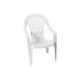  High Back Lattice Chair Wht