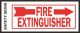  Fire Extinguisher Right Arrow Sign