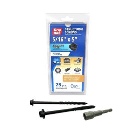 Structural Screws 5-16 In X 5 C 20pcs