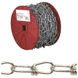 #2/0 Zinc Plated Double Loop Chain