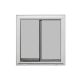 Oran Double Slider Without Muntin Pvc Sash Window 24 In X 26 In Wht