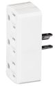  Cooper Female 3-Outlet 125V Plug Wht