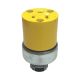  125V 15A 3 Pin Female Plug Ylw