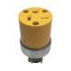  125V 20A 3 Pin Female Plug Ylw