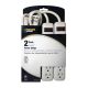  6 Plug Power Strip Cord 18 In 2 Pk