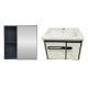 Bathroom Vanity With Mirror in White/Gray