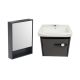 Bathroom Vanity With Mirror Cabinet in Dark Gray