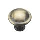  Brush Antique Brass Cabinet Knob 32mm