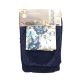 BATH MAT SET 3PC PRINT NAVY