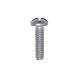  Slotted Round Machine Screw 6-32 X 0.5 In