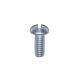  Slotted Round Machine Screw 12-24 X 0.5 In