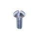  Slotted Round Machine Screw 12-24 X 0.75 In