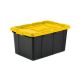Sterilite Industrial Tote Box 27 Gal Blk/Yel 50659Y06