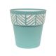 Mosaic Planter Ten Inch Aqua Blue and White 1 Each 9E83ZSZ029