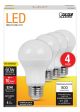  60W 27K Non-Dim A19 Led Bulbs 4 Pk