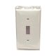  1G Toggle Switch Plate Wht